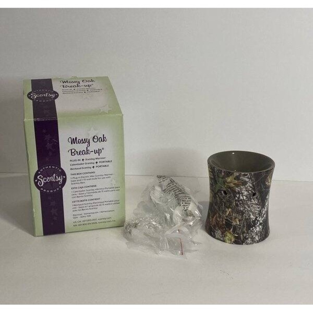 Scentsy Mossy Oak Break Up Plug In Wax Warmer Portable New Box Camo